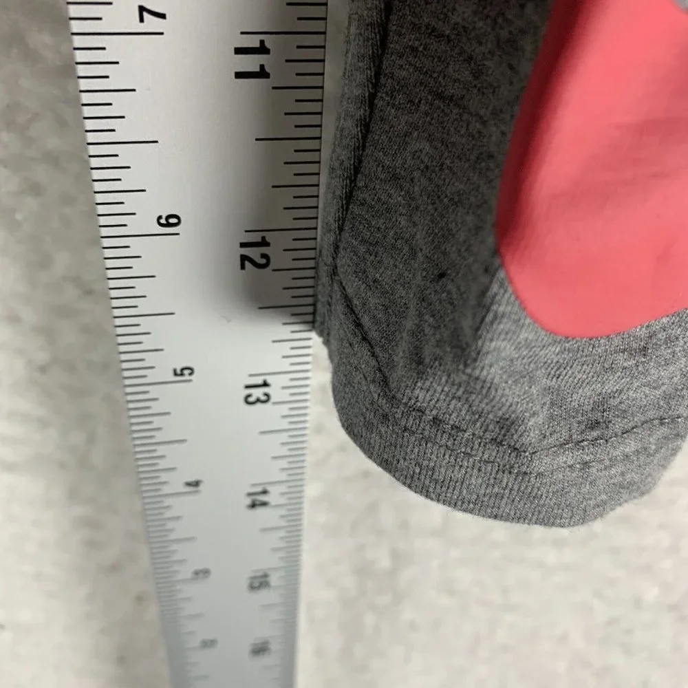 Nike Leggings Girls 4‎ Gray Stretch Training Elastic Fold Over Waist 7375